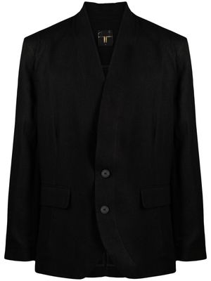 Atu Body Couture flap-pockets single-breasted blazer - Black