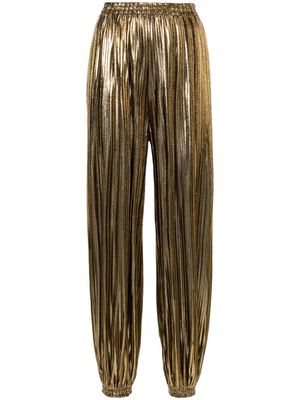 Atu Body Couture high-waisted pleated trousers - Gold