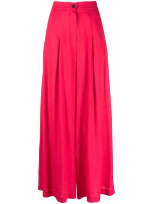 Atu Body Couture high-waisted wide-leg trousers - Pink