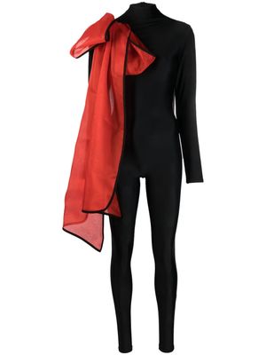 Atu Body Couture large bow-detail jumpsuit - Black