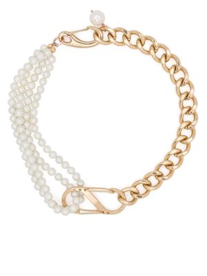 Atu Body Couture mother-of-pearl chain-link necklace - Gold