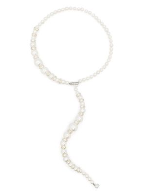 Atu Body Couture mother-of-pearl drop necklace - Silver