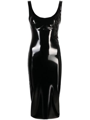 Atu Body Couture patent faux leather midi dress - Black