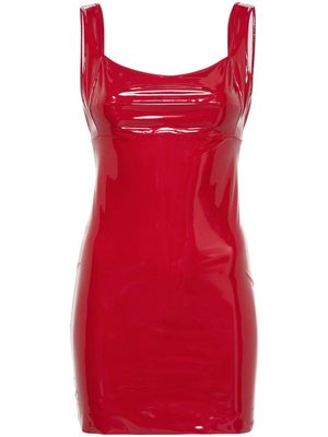 Atu Body Couture patent faux-leather minidress - Red