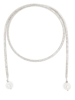 Atu Body Couture pearl-detail chain necklace - Silver