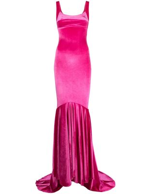 Atu Body Couture pleated-skirt pleated maxi dress - Pink