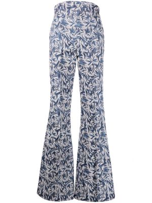Atu Body Couture Rhytm high-waisted brocade trousers - Blue