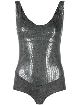 Atu Body Couture sequinned sleeveless top - Grey