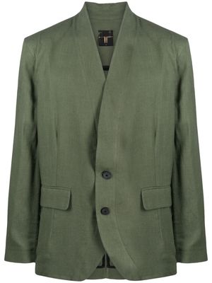 Atu Body Couture shawl-lapels single-breasted blazer - Green