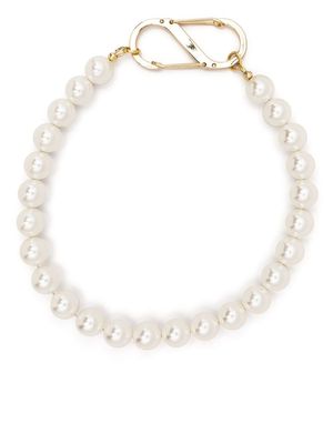Atu Body Couture single strand pearl necklace - White