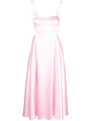 Atu Body Couture square-neck satin maxi dress - Pink