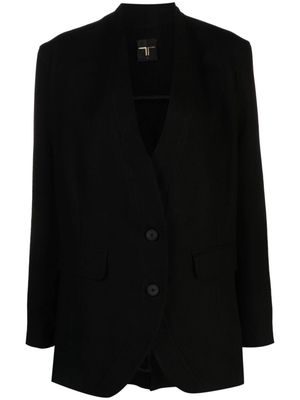 Atu Body Couture V-neck single-breasted blazer - Black