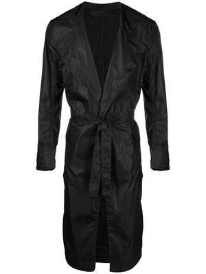 Atu Body Couture x Tessitura belted trench coat - Black