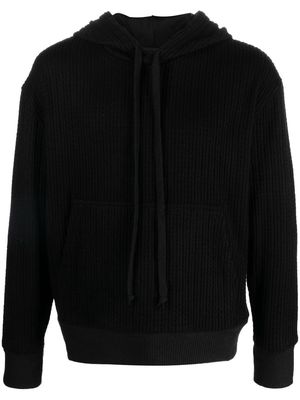 Atu Body Couture x Tessitura drawstring pullover hoodie - Black