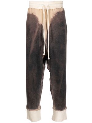 Atu Body Couture x Tessitura graphic-print drawstring trousers - Brown