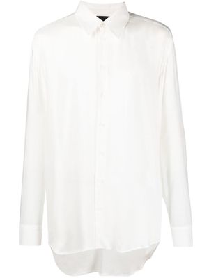 Atu Body Couture x Tessitura long-sleeve button-up shirt - White
