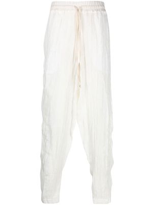 Atu Body Couture x Tessitura pleated straight-leg trousers - White