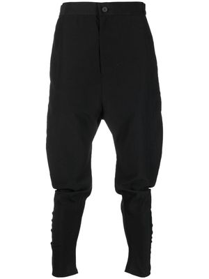 Atu Body Couture x Tessitura tapered-leg cropped trousers - Black