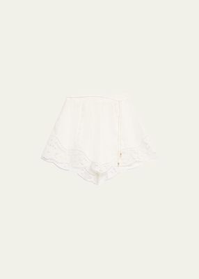 August Broderie Shorts