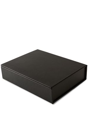 August Sandgren leather A5 book box - Black