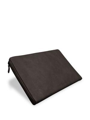 August Sandgren leather laptop bag - Black