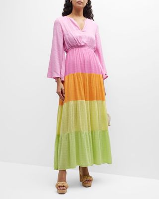 Aura Lila Sequin-Embellished Maxi Dress