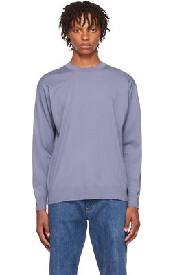 AURALEE Blue Cotton Sweater