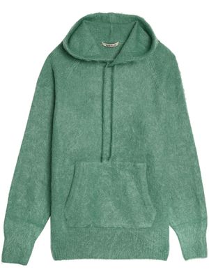 Auralee brushed wool hoodie - Green