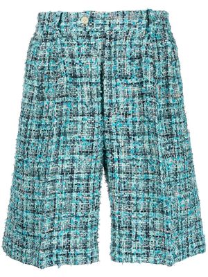 Auralee chunky-knit shorts - Blue
