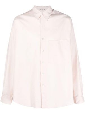 Auralee cotton long-sleeved shirt - Pink