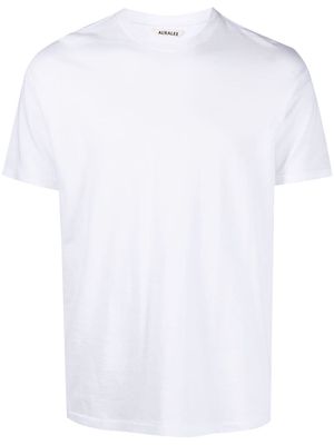 Auralee crew-neck cotton T-shirt - White