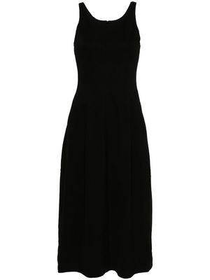 Auralee Hard Twist seam-deatil dress - Black