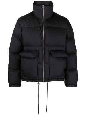 Auralee high-neck padded jacket - Black