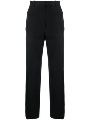 Auralee high-waisted tailored wool trousers - Black