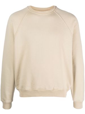 Auralee long-sleeve cotton sweater - Neutrals