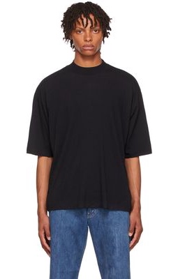 AURALEE Navy Wool T-Shirt