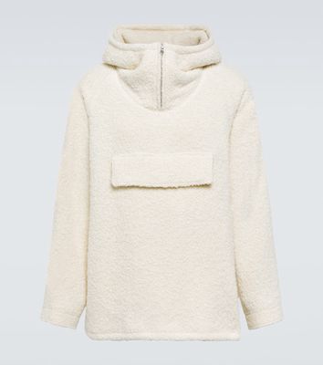 Auralee Oversized wool and alpaca hoodie