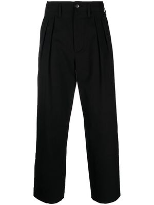 Auralee pleated tailored trousers - Black