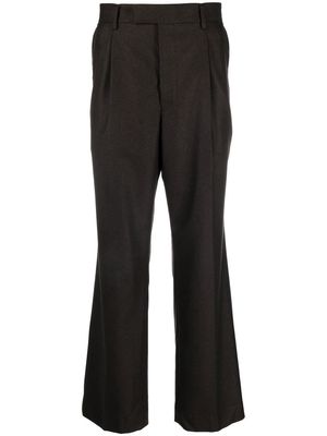 Auralee pleated tailored trousers - Brown