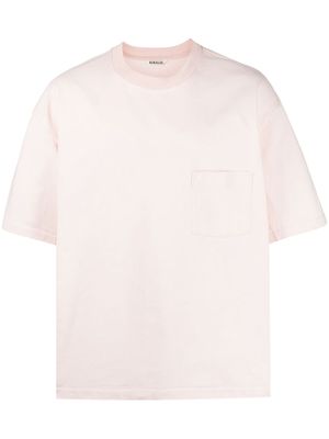 Auralee short-sleeve cotton T-shirt - Pink