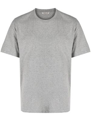 Auralee short-sleeve mélange T-shirt - Grey