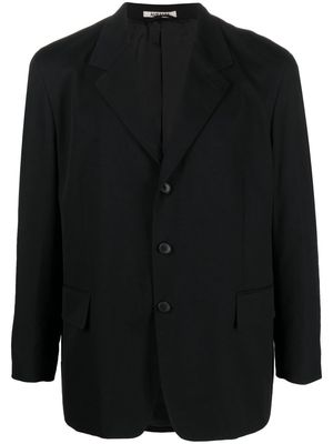 Auralee single-breasted cotton-wool blazer - Black