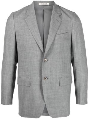 Auralee single-breasted wool blazer - Grey