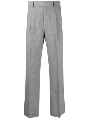 Auralee straight-leg pressed-crease trousers - Grey