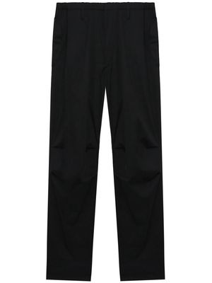 Auralee straight-leg satin trousers - Black