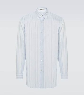 Auralee Striped cotton organza shirt