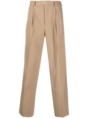Auralee tailored flared trousers - Neutrals