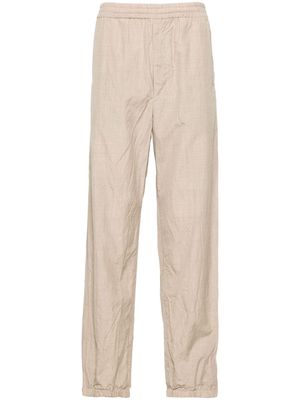 Auralee tapered-leg wool trousers - Neutrals