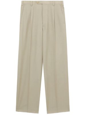 Auralee Tropical wool-mohair cropped trousers - Neutrals
