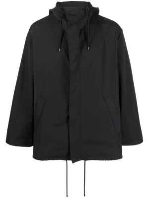 Auralee water-resistant hooded jacket - Black